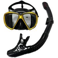 Scuba Diving Mask Snorkel Set for Adults Tempered Glass Professional Panoramic Snorkeling Gear Swimming Training Snorkel Kit QY367+198