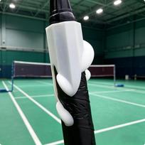 Badminton Hand Positioning Racket Grip Rigid Handle Clip Ivory White Style 1 PACK White Old Style 1 PACK