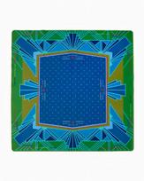 Custom Printed American Mahjong Mat, Chinoiserie Porcelain Floral Anti-Slip Noise Reduction Mahjong Table Cover Pad 31.5*31.5inch(80*80mm) karšta rožinė spalva