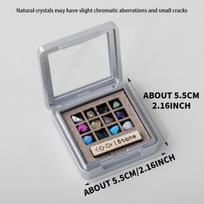Handmade Natural Crystal Raw Ore Specimens Stone Ornaments Rock Crystals Mineral Specimens Collectible Popular Science (as the picture,about 5.5*5.5cm)