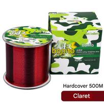 500m Nylon Raw Silk Fishing Line Strong Smooth Long Cast Monofilament Line for Rock Fishing Rod (Red,500M) raudona