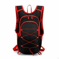 Biking Backpack MultiCompartment Layout Hiking Daypack Multiple Pockets Lightweight Sports Rucksack raudona