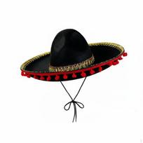 Mexican Felt Sombrero Decorative Balls Festive Tassel Bright Colors Trim Costume juoda