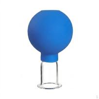 Cellulite care massage cupping cup suction bulb silicone blue postexercise muscle fatigue relaxation Blue No. 3