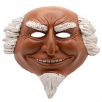 Full Face Halloween Mask Old Man Cosplay Mask, Realistic Creepy Human Latex Horror Costume Masquerade Party for Men Adults Breathable