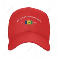 Unisex Baseball Cap Saint Vincent And The Grenadines EST Independence Day Wild Sun Shade Peaked Adjustable Outdoor Caps Unisex One Size
