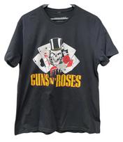 Gun N Roses Rock T Shirt Playing Cards Black Retro Music Merch Top Festival Gig M