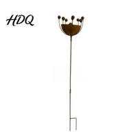 Easy Install Bird Bath Vintage Metal Bath Bee Water Bowl Freestanding Stake Feeder Rust-proof Weather-resistant Outdoor Insect Resistant