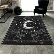 Namų dekoras Gothic Skull Bat Wing Kilimėlis Namų dekoro mandala Pūkuoti kilimai Miegamojo kiliminiai kilimai svetainės raganavimo reikmenims 50cm x 80cm