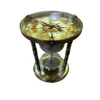 Hourglass Sand Timer Clock 4 Minutes Compass Hourglass  Finish Brass Sand Timer