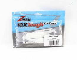 Zman Soft Lure Goat ToadZ 4 colių 3/Pack White (3031)