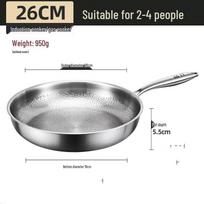 Wutuo 26cm gryno titano nelipni keptuvė