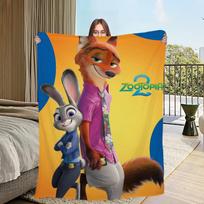 Z-Zootopia 2 Movie Cartoon DSN Blanket Flannel warm comfort soft plush blanket For Picnic Beds Sofas Homes And Bedrooms 30x40in