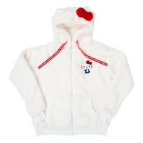 Sanrio Hello Kitty Boa 295914 Zip-Up Hoodie, White,