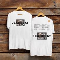 Tame Impala Deadbeat Tour White Cotton  Full Size S-5XL Unisex T-Shirt XXXXL