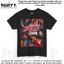 Michael Jackson Thriller By Ricky P MJ T shirt Unisex Heavy Cotton Tee L black