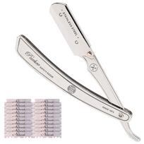 Parker Folding Razor Replacement Blades Sharp Cut for a Professional Look Stainless Steel Beard Facial Sensitive Single Parker SRX with Gift