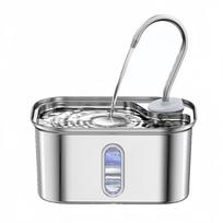 304 Stainless Steel Pet Water Fountain Auto Circulate Filter Quiet Dog Cat Drinking Bowl Food Grade Rust Free 3L Large Capacity USB model
