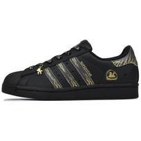Adidas Originals SUPERSTAR Abrasion Resistant Low top Skateboard Shoes Unisex Black Gold EG4959(Team96-) 36⅔