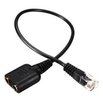 3.5mm to RJ9 Jack Adapter PC Headset Audio Cable Converter Telephone Using