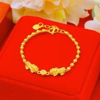 Women's Double Pixiu Buddha Bead Bracelet Fashion Bracelet One Size(16-22CM)