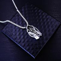 Retro Dark Style Assassin Cloak Windbreaker Pendant Retro Punk Necklace Pendant 60CM