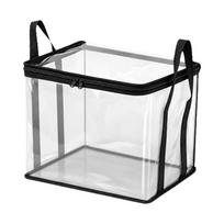 Transparent Underwear Storage Large Capacity Travel Toilet Bag Foldable Clear Handbag  Classroom 2pcs juoda