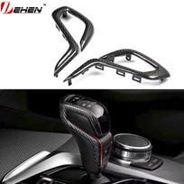 For BMW F90 M5 F97 X3M F98 X4M 2019-2023 Real Dry Carbon Fiber Automatic Shift Gear Knob Trim Cover Car Retrofitting Accessories 20*15*5