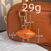 Pretzel Simulated Food Key Chain Bagel Croissant Bag Accessory  Backpack Decor Style 9