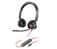 Poly Blackwire 3320 Wired Headset Noise with for Web Conferencing 8G0Y8AA (USB-C Connection, Cancelling, Microphone, Lightweight, 2-Year juoda