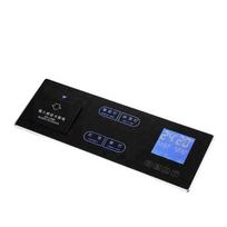 Touch Panel Screen Key Intelligent Hotel Light Switch Wall Touch Switch (Black,86*86*35mm&Eu Standard) juoda