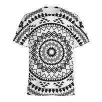 Bohemian Mandala Pattern T Shirt Men Kaleidoscope 3D Printed T-Shirts Summer Fashion O-Neck Loose Short Sleeve Tees Streetwear XXS