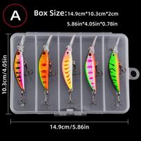 Hot-selling Printed Stainless Steel Lure Bait Minnow Tomb-Raider Sinking Fish 58g/73cm Simulation Hard Bait Hooks for Bass Box (as the picture,Standard)