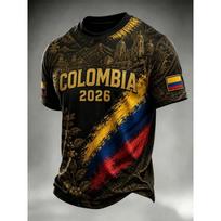 Colombia football jersey 2026, specially designed for Colombian national fans, casual sportswear S