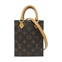 [Pre-Owned] Petit Sac Plat Classic Monogram Music Score Bag Coated Canvas Leather Shoulder Crossbody Tote Mini - Very Good #11MOYFW ONE SIZE