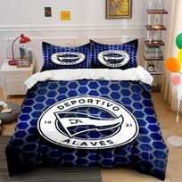 Deportivo Alavés Bedding Set  Bedding Duvet Cover Set Duvet Cover Pillowcases (1 * Duvet Cover 2 * Pillowcases, without duvet insert) 135x200cm