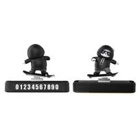 Parking Number Plate. Sliding Bear Car Decoration Interior Car Supplies One Size