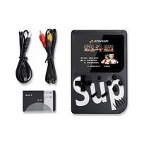 (Black, Single) Sup Handheld Game Console Retro Nostalgic Children's Toy 400 Games Single raudona