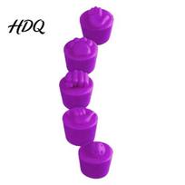 Colorful Racket End Cap 5Pcs Silicone Caps for Paddle Handles Soft Cushioning Fun And Vibration Reduction Paddles Caps Universal Accessory Reducing violetinė