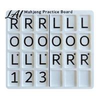 Mahjong Visual Pattern Guide Portable Practice Board 3D Printed Solo Training Tool juoda