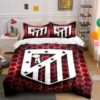 Red Hexagon Shield Bedding  Bedding Duvet Cover Set Duvet Cover Pillowcases (1 * Duvet Cover 2 * Pillowcases, without duvet insert) 135x200cm