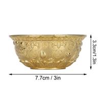 Classic Embossed Brass Treasure Bowl Mini Feng Shui Treasure Basin  Wealth Abundance Gift