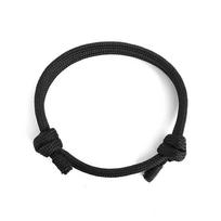 Simple Style Paracord Bracelet Men Sliding And Adjustable Braclet Nautical Braslet Emergency Rescue Survival Brazalete Pulseria juoda