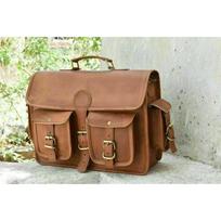 Krepšys ožkos odinis vyriškas vintage S nešiojamasis kompiuteris Messenger rudas portfelis tikras petys 11x15x5 ruda