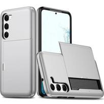 Samsung Galaxy S24 Ultra S25 S22 Plus S23 S21 S20 FE A55 5G piniginės dėklas su kortelių laikiklio skyriumi, apsauginis smūgiams atsparus telefono dėklas Galaxy S24 FE