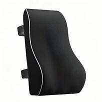 Memory Foam Car Lumbar Support Ergonomic Backrest Cushion For Chairs, Vehicles And Wheelchairs One Size juoda