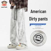 Paul Frank Men's American Style Wide-Leg Casual Pants L pilka