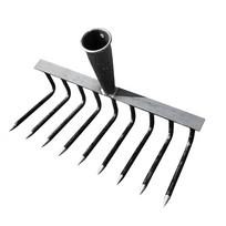 High Carbon Steel Nail Rake Multifunctional 4/7/9/12 Teeth Garden Rake Labour-Saving Loose Soil Nail Rake Agricultural Tools