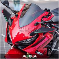 Motorcycle Universal Aero Winglets Front Fairing Racing Spoiler For CBR650R ZX10RR Aerodynamic Wing Honda Yamaha Suzuki MatteBlack