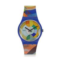 Swatch BY ROBERT DELAUNAY Vyriškas GZ712 Laikrodis KARUSELĖ, mėlyna